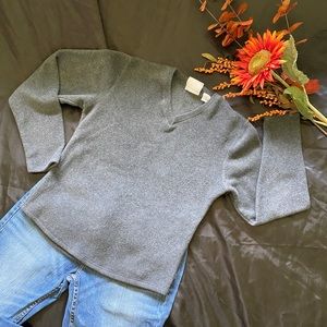 🔥4/$20- S grey thick long sleeve shirt